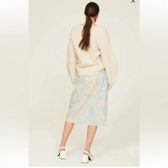 NWT Untitled in Motion Kandran Midi Skirt Nuva Sky - Picture 3 of 8